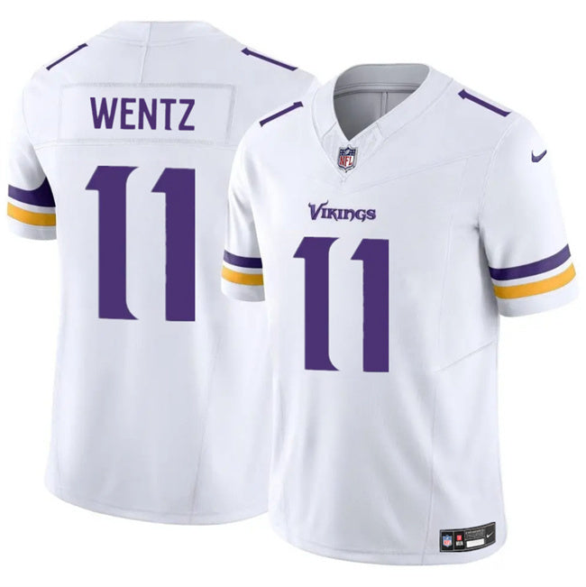 Minnesota Vikings #11 Carson Wentz White 2025 F.U.S.E. Vapor Untouchable