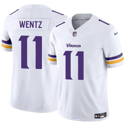 Minnesota Vikings #11 Carson Wentz White 2025 F.U.S.E. Vapor Untouchable