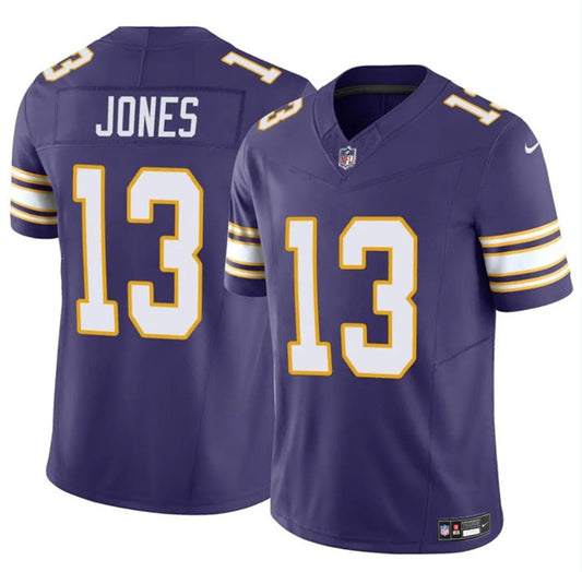 Minnesota Vikings #13 Daniel Jones Purple 2023 F.U.S.E. Throwback Vapor