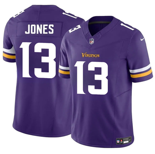 Minnesota Vikings #13 Daniel Jones Purple 2024 F.U.S.E. Vapor