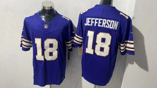 Minnesota Vikings #18 Justin Jefferson Style 4