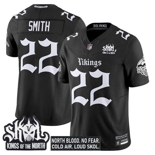 Minnesota Vikings #22 Harrison Smith Black 2025 F.U.S.E. Kings of the North