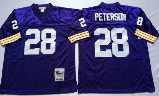 Minnesota Vikings #28 Adrian Peterson Throwback Style 1