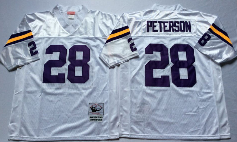 Minnesota Vikings #28 Adrian Peterson Throwback Style 2