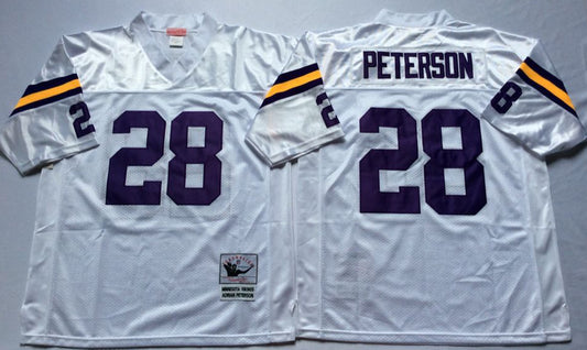 Minnesota Vikings #28 Adrian Peterson Throwback Style 2