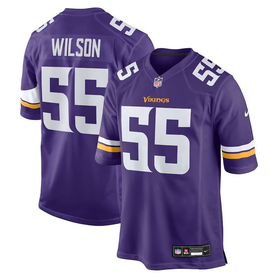 Minnesota Vikings #55 Eric Wilson Team Game Jersey - Purple