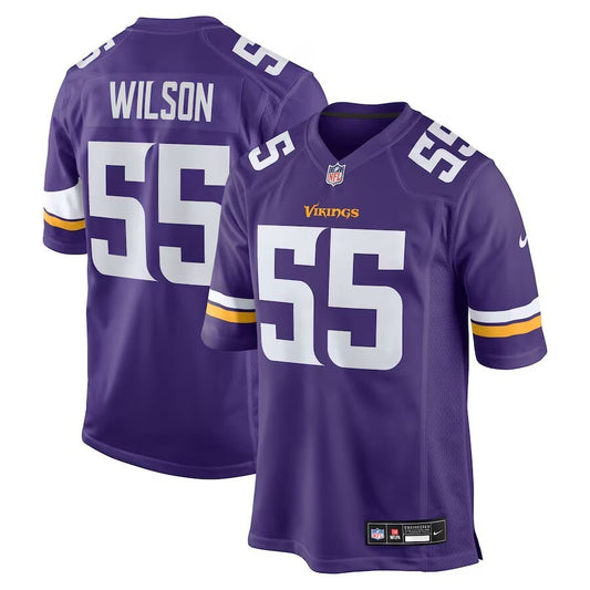 Minnesota Vikings #55 Eric Wilson Team Game Jersey - Purple