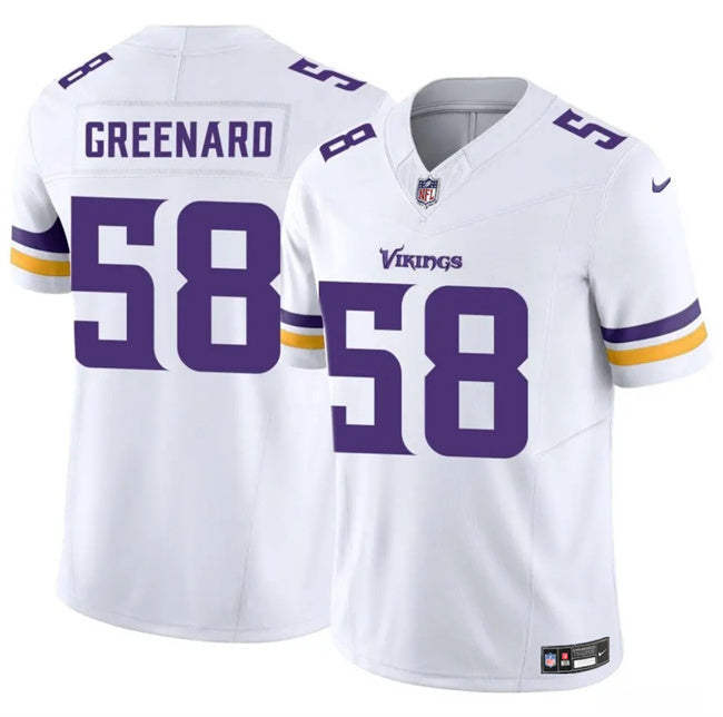 Minnesota Vikings #58 Jonathan Greenard White 2025 F.U.S.E. Vapor Untouchable