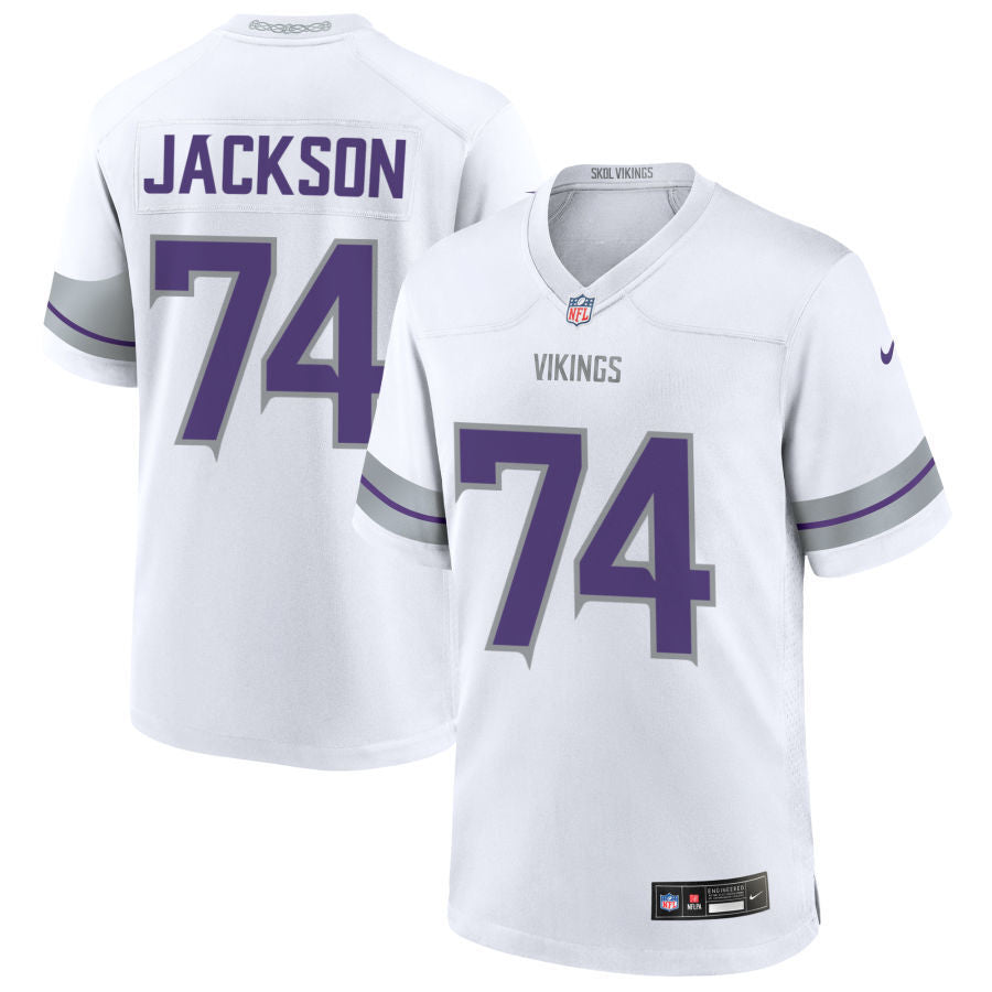 Minnesota Vikings #74 Donovan Jackson Style 2