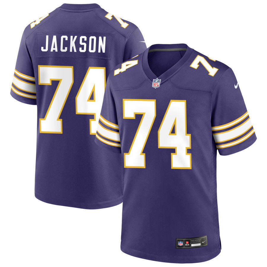 Minnesota Vikings #74 Donovan Jackson Style 3