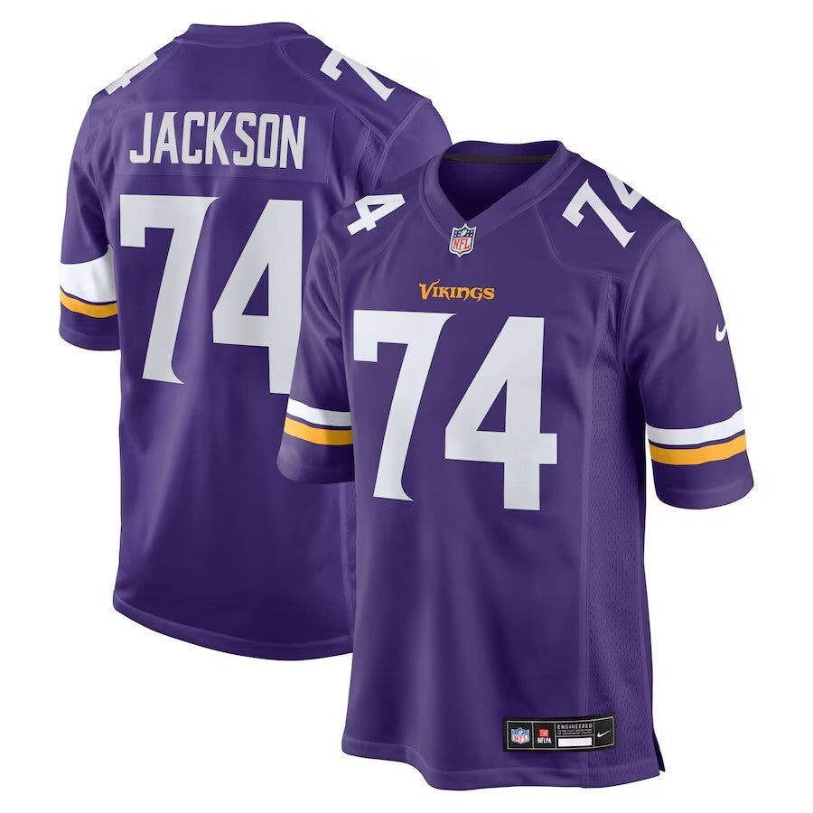Minnesota Vikings #74 Donovan Jackson Style 4