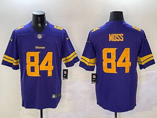 Minnesota Vikings #84 Randy Moss V2 Style 2