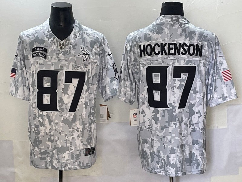 Minnesota Vikings #87 T.J. Hockenson Salute
