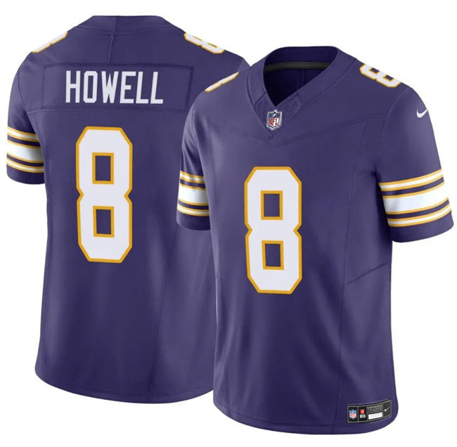 Minnesota Vikings #8 Sam Howell Purple 2023 F.U.S.E. Throwback Vapor Untouchable