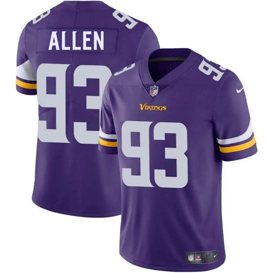 Minnesota Vikings #93 Jonathan Allen Purple 2025 Vapor Untouchable Limited