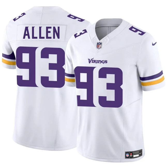 Minnesota Vikings #93 Jonathan Allen White 2025 F.U.S.E. Vapor Untouchable