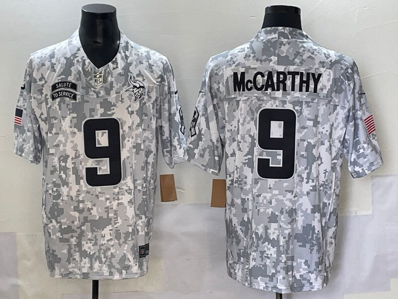Minnesota Vikings #9 J.J. McCarthy Salute