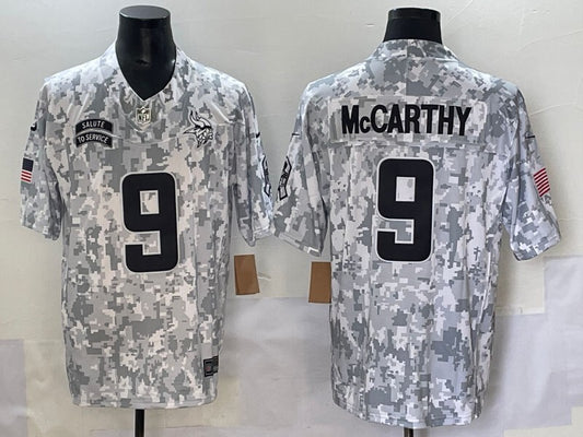 Minnesota Vikings #9 J.J. McCarthy Salute