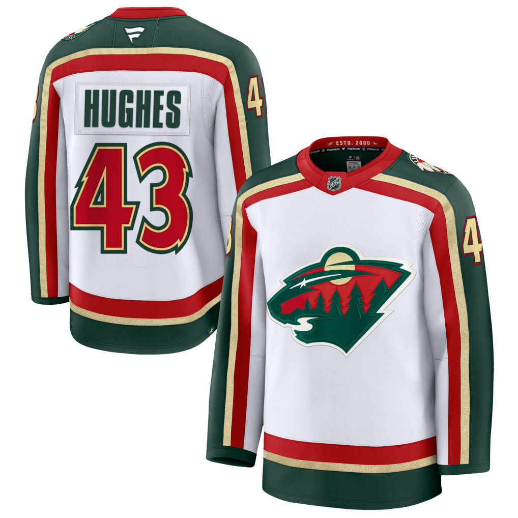Minnesota Wild #43 Quinn Hughes Style 1