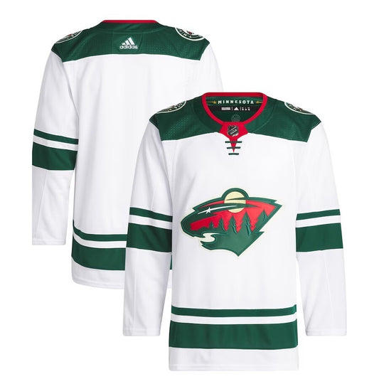 Minnesota Wild adidas Away Primegreen Authentic Pro Jersey – White