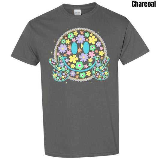 Mint Peace Happy Face Gildan T-Shirt 'NLB' Hoodie, Sweatshirt | InkThreadWorks.com