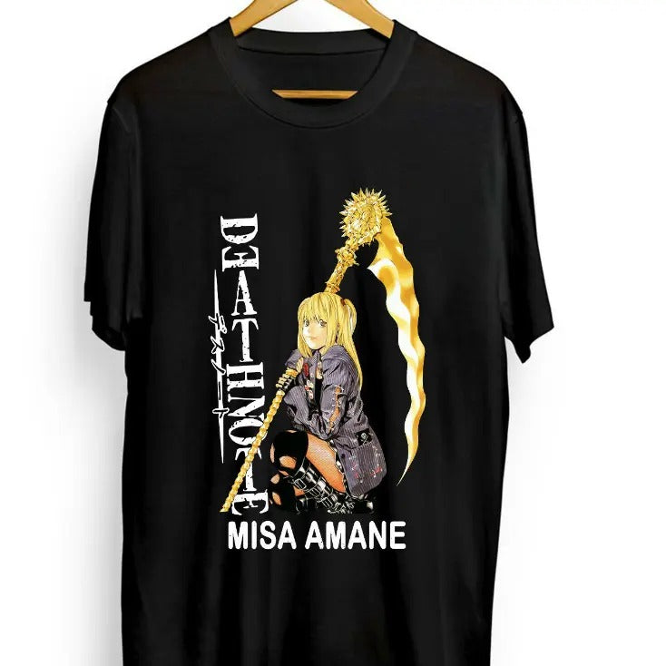 Misa Amane shirt Death Note L New shirt,2022 Graphic Anime Size S to 3XLstyle{n002}3