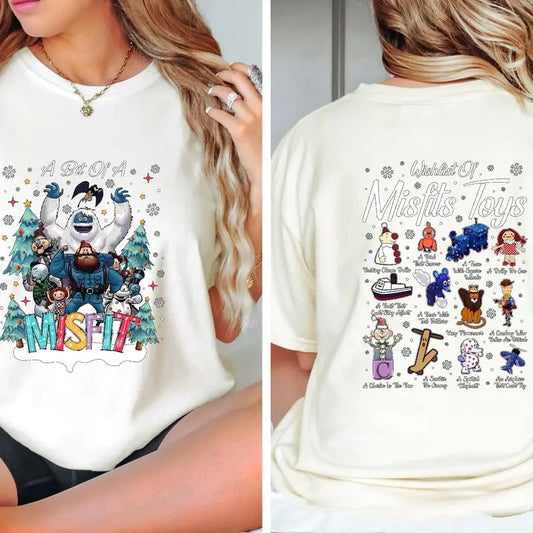 Misfits Toys Christmas T-shirt, Rudolphs the Red Nosed Reindeer Sweatshirt, Christmas Movie Hoodie,, Vintage Movie Characters Sweatshirt, Christmas Gift, Christmas Holiday Shirt, Holiday Xmas Sweatshirt