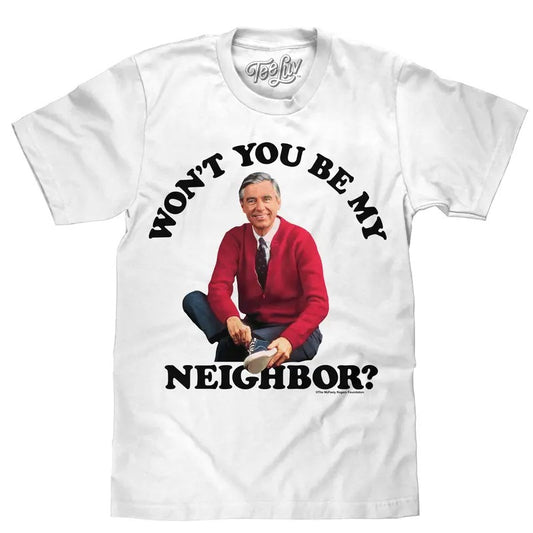Mister Rogers Won't You Be My Neighbor T-Shirt - White Hoodie, Sweatshirt | InkThreadWorks.com