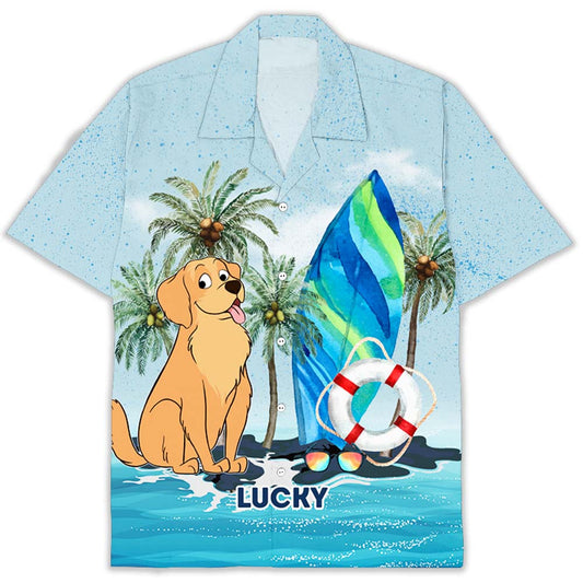 Dog Tropical Summer - Personalized Custom Hawaiian Shirt