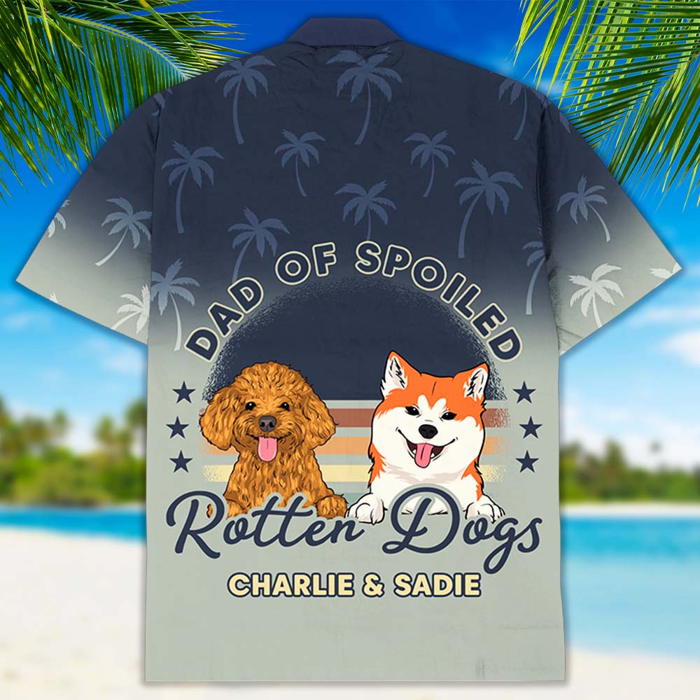 Spoiled Rotten Dog - Personalized Custom Hawaiian Shirt
