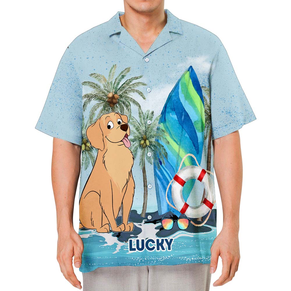Dog Tropical Summer - Personalized Custom Hawaiian Shirt