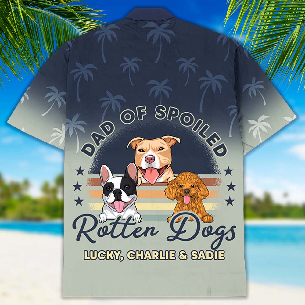 Spoiled Rotten Dog - Personalized Custom Hawaiian Shirt