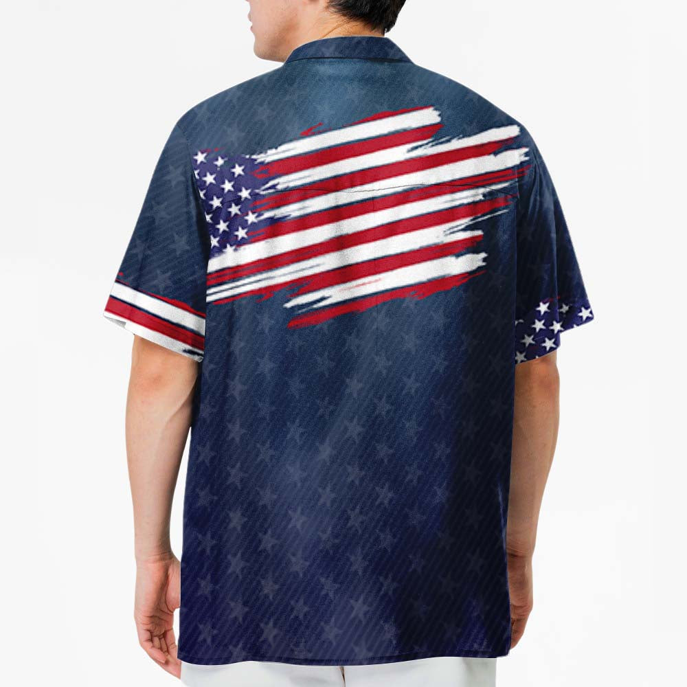 Patriotic Dog - Personalized Custom Hawaiian Shirt