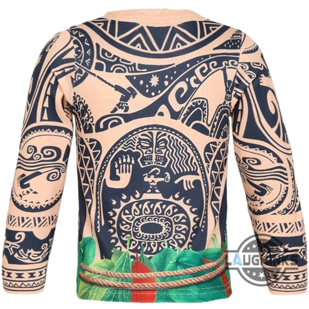 Moana Maui Shirt Moana Cosplay Costume T Shirt Sweatshirt Hoodie Sweatpants Hawaiian Shirts And Shorts NEW