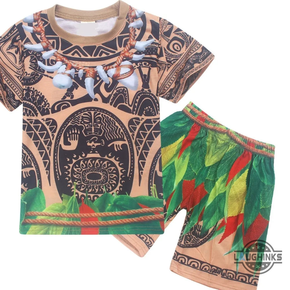 Moana Maui Shirt Moana Cosplay Costume T Shirt Sweatshirt Hoodie Sweatpants Hawaiian Shirts And Shorts NEW