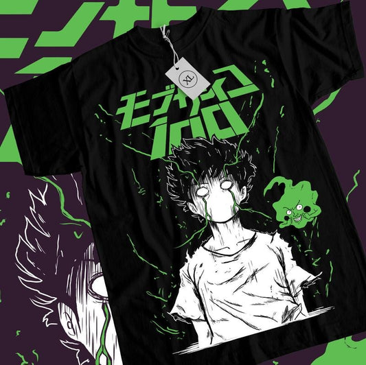Mob Psycho 100 T-Shirt S-4XL Cast Anime Manga Dimple and Mob Tshirt Tee Tshirt S-4XLS