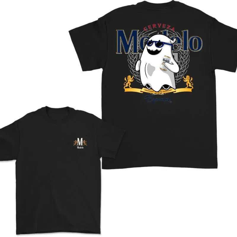 Modelo Ghost Halloween 2 Sided T-Shirt, Modelo Shirt - 2 Side Menswear - Tshirt- Hoodie