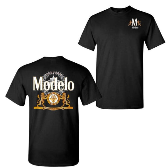 Modelo Logo Front Back Crew T-Shirt Sweatshirt Hoodie | InkThreadWorks.com