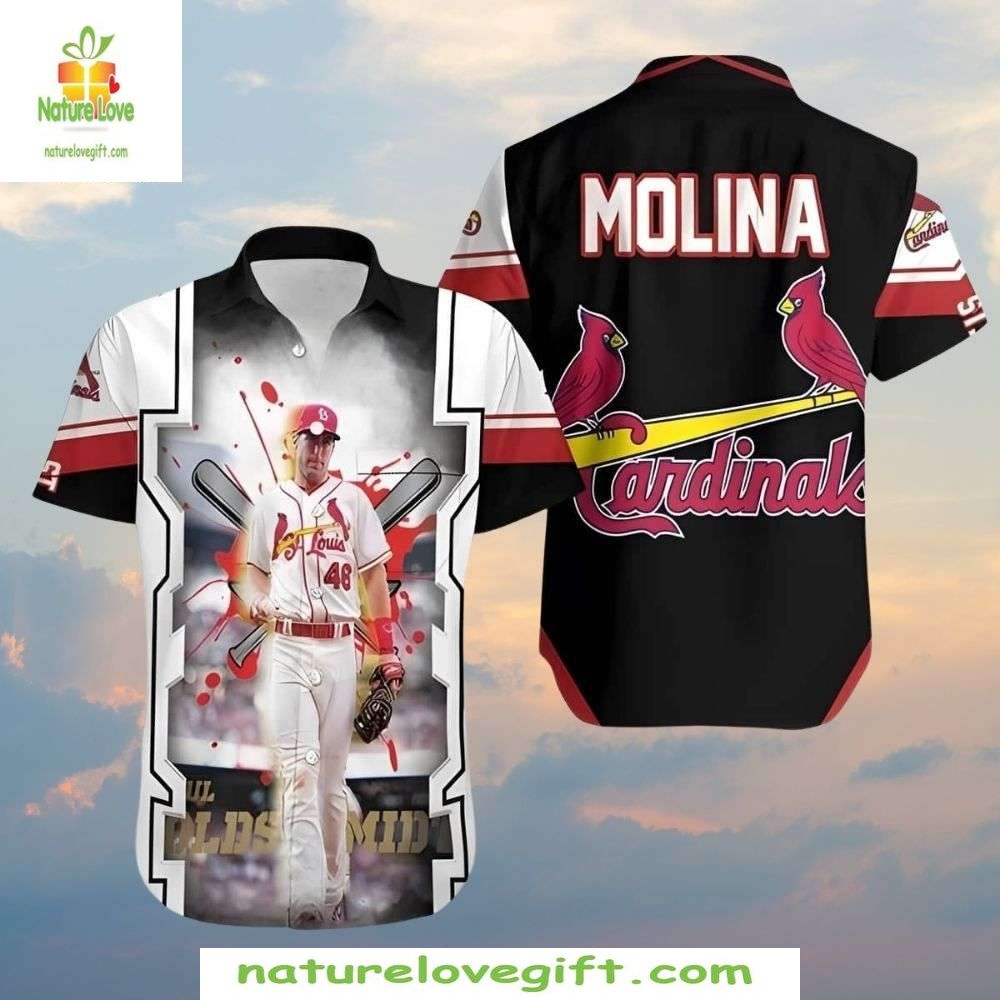 MLB Cardinals Hawaiian Shirt Molina’s Might Stylish Baseball Apparel