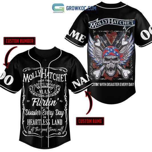 Molly Hatchet Flirtin With Disaster Every Day Personalized Baseball Jersey