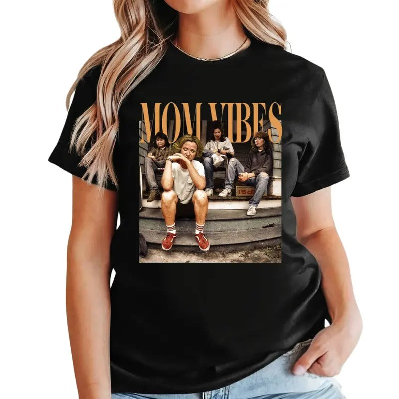 Mom Vibes Thug Life Vintage Graphic Shirt, 90s Mom Vibes T-Shirt, Mother's Day Gift, 80s TV Sitcom Mama Gift Sweater, Mom Life Sweatshirt Womenswear Tops