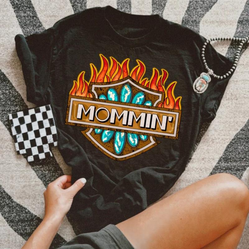 Mommin Tee, vintage MAMA crewneck sweatshirts, western outfits women, cowgirl outfits, western clothing stuff tops, country concert outfits, western tops clothes, country girl stuff