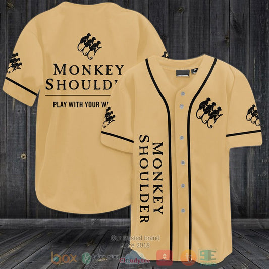 Monkey Shoulder Play with your whisky Baseball shirt