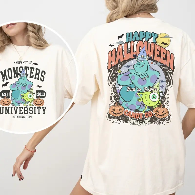 Monsters Happy Halloween Unisex Tshirt Hoodie, Sweatshirt | InkThreadWorks.com