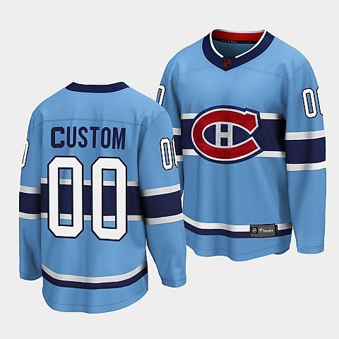 Montreal Canadiens #custom-blue-special-edition-2.0-breakaway-player-jersey