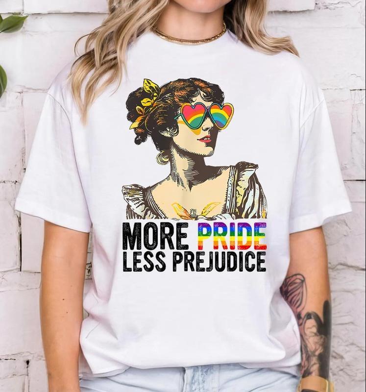 More Pride Less Prejudice Shirt, LGBTQ Shirt, Proud Ally Shirt, Pride Month Shirt, LGBTQ Sweatshirt, LGBTQ Gift, Pride...