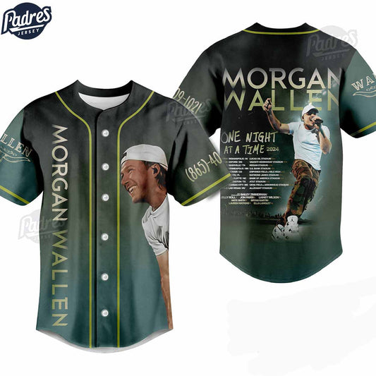 Morgan Wallen One Night At Time Tour 2024 Custom Baseball Jersey Gift - Padres Jersey Oasis: Elevate Your Baseball Style Game
