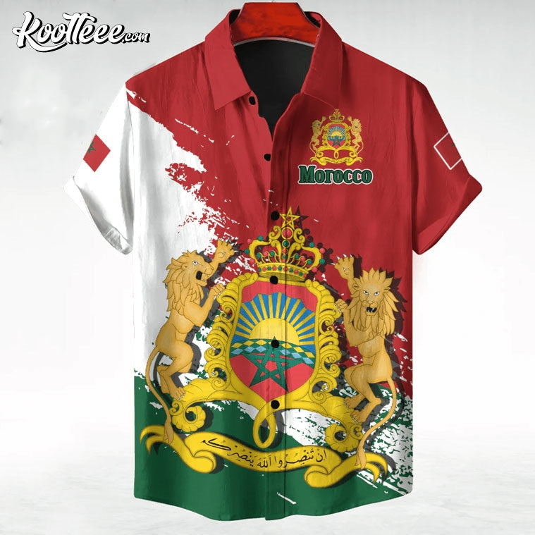 Morocco Coat Of Arms Hawaiian Shirt