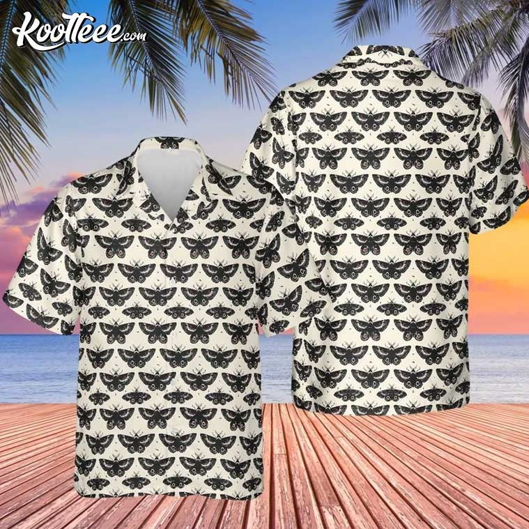 Moth Gothic Hawaiian Shirt