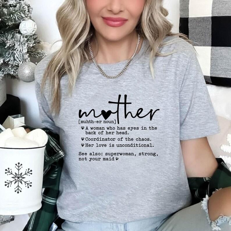 Mother Definition T-Shirt, Mom T-Shirt for Mother's Day, Mother Meaning T-Shirt, Mother's Day Gift, Mama Cotton Tee...